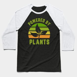 Powered by Plants Vegan Vintage Baseball T-Shirt